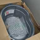 Natures Miracle Hooded Flip Top Litter Box for Cats, With Built-In Odor Control Charcoal Filter (Silver/Grey)