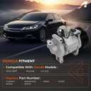 AC Compressor Compatible with Honda Accord 2013-2017 Air Conditioner Compressor Replace# 5513126 6513126 197303 388105A2A01