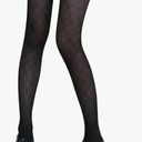 Women's 1 Pair Plaid Sheer Mesh Stockings Y2K Gothic Tights High Waist Thigh High Pantyhose