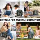 VLM Lunch Box for Women, Insulated Lunch Bag Women with Adjustable Shoulder Strap, Cute Lunch Tote Bag for Work,Picnic,Camping