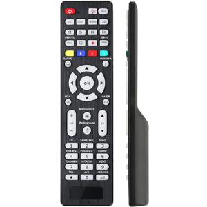 Universal TV Remote Control Replacement for LG, Samsung, Vizio, TCL, Sony, Insignia, Magnavox, Panasonic, JVC, RCA, Hisense, Toshiba, Sanyo, Seiki, and Other Brands (with Backlit Buttons)