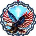 10 x FLAGWIX Christmas Bald Eagle Gifts for Men Women - American Eagle Suncatcher Ornaments 2025 for Tree Decorations - Christmas Ornaments for Home Decor, Eagles Gifts for Mom Dad, Friend Gift Ideas