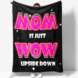 Mom Gifts for Women, Birthday Gifts for Mom, Heartwarming Mom Gifts, Mom Blanket Throw for Napping Travel Camp, Mom Gifts Soft Flannel Throw Blanket for Bed Couch 50"X60"