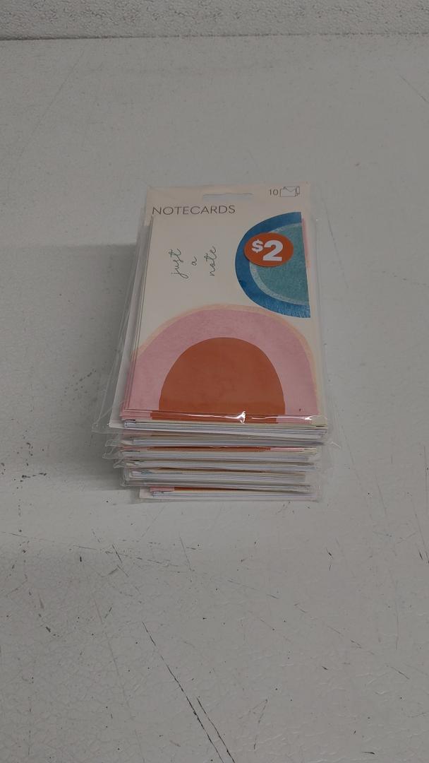 NOTECARDS Blank inside HELLO 10PC  7pcs