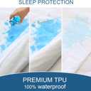 King Size Mattress Cover Protector 100% Waterproof Noiseless Mattress Topper Pad Bed Sheets Fitted up to 18'' Breathable Terry Ultra Soft & Skin-Friendly Mattress Protector King Machine Wash