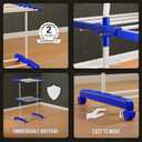 Happer Premium 2 Layer Cloth Drying Stand, Compact Jumbo (Blue) Plastic, 74.6X54.5X129.5 Cm