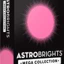 Astrobrights Mega Collection, Colored Paper, Neon Pink, 625 Sheets, 24 lb/89 gsm, 8.5" x 11 - MORE SHEETS! (91673)