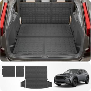 Cargo Mat Compatible with 2023 2024 2025 Mazda CX50 Trunk Mat Trunk Liner Cargo Liner TPE All Weather Back Seat Cover Protector 2024 CX-50 Accessories (Trunk Mat+Backrest Mats)