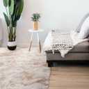 3x5 Feet Beige Area Rugs for Living Room, Ultra Soft 3 by 5 Tie-dye Beige Fluffy Rugs for Bedroom, Kids Room, Home Decor High Pile Velvety 3'x5' Shag Carpets Tie Dye Camel