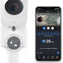 Miku Pro Smart Baby Monitor with Camera, Track Live Breathing with No Wearable, Real-Time Alerts, Sleep Analytics, 1080p Wi-Fi Video, Night Vision, and 2-Way Audio, Wall Mount Included