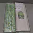 MOFii Wireless Keyboard and Mouse Combo, Computer Full Size Keyboard, 2.4GHz USB Dropout-Free Connection, Cute Wireless Moues for PC/Laptop/Mac Computer (Green Mixed)