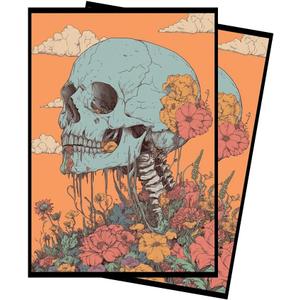 Psychedelic Skull 3 MTG Card Sleeves (Smooth) - 104 Count Standard Size TCG Sleeves - Compatible with Magic The Gathering - Double Sleeving - Original Art Design, Premium Protection