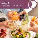 Hexagon Stemless Wine Glasses Set of 6 Elegant 10.5 oz, Durable, Dishwasher Safe, Spill-Proof Design, Perfect for Wine, Cocktails, Whiskey, Everyday Use, Dinner Parties, and Entertaining, Giftable