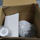 MR.SIGA Toilet Bowl Brush and Holder, Premium Quality, with Solid Handle and Durable Bristles for Bathroom Cleaning, White, 1 Pack (One Size)