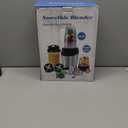 12-Piece Smoothie Blender Maker 25,000 RPM Personal Blender for Ice Crushing Smoothies & Frozen Drinks Nuts with 23oz, 32oz, 37oz Portable Cups Two 6-Leaf Stainless Steel Blades, Silver