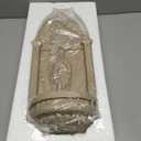20" Gothic Virgin Mary Wall Holy Water Niche,Vintage Cathedral Prayer Decor,Catholic Blessed Home Wall Ornament,Rosary Storage Faith Gift (Sandstone)