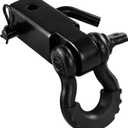 YIYITOOLS 2" Tow Hitch Receiver with 5/8" Screw Pin,3/4 Shackle,45000Lbs Break Strength Heavy Duty Receiver Kit Fit for Vehicle Recovery Off-Road