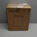 1.8 Gallons Small Stainless Steel Trash Can with Press Type Lid, Slim Bathroom Garbage Bin, Removable Liner Bucket, Dog Proof Narrow Wastebasket with Pop-Up Lid for Bedroom, Toilet (Silver)