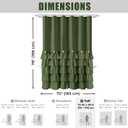 Seasonwood Green Ruffle Shower Curtain Farmhouse Shower Curtain 72 X 78