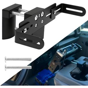 Upgrade Adjustable Cup Holder RadioMount - Clamping Mount, Drinks Cup Holder Mount CB Radio Mounting Brackets Fit for Ham CB Pro Satellite Radio & All Universal 2 Hole fit AMPS Pattern mounting Device
