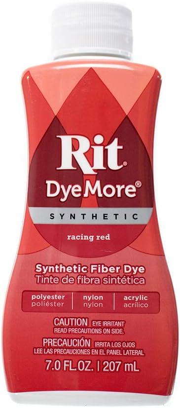 Rit DyeMore Single Bottle 7 Oz. Synthetic Liquid Fiber Dye for Clothing, Dcor, and Crafts  Racing Red