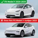 Tesla Rim Protector Model Y 21 inch|Fit 21 Inch berturbine Wheel Covers 20202024|Hubcap Guards ABS Trim Rings for Curb Rush Prevention |Matte Black(Set of 4)|Tesla Model Y Accessories
