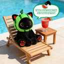 Cat Plush Toys- 8inch Cute Stuffed Cat with Removable Fruit Hood