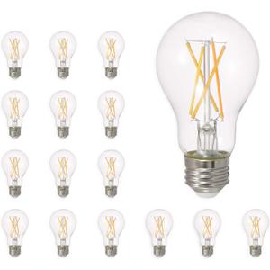SYLVANIA LED TruWave Natural Series A19 Light Bulb, 60W Equivalent, Efficient 8W, Dimmable, Medium Base, 800 Lumens, Clear, 2700K, Soft White(40804), Daylight, 16 Count (Pack of 1)