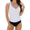 Acmplla Summer Tank Top for Women 2025 Womens Tank Tops Sleeveless Top Basics Camisole Cute Yoga Gym Shirts White M (White, M)