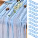 Light Blue Table Runner Cheesecloth Table Runners 10 Pack 10FT Baby Shower Decoration 120 Inches Fall Table Decor Dining Room Centerpiece Wedding Boho Baby Shower Birthday