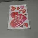 101pcs Valentine's Day Window Stickers Double-Sided Heart Window Clings Decals for Valentine's Day Wedding Party Home Windows Decoration Supply