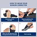 Bunion Corrector for Women, Adjustable Big Toe Separator Pain Relief, Hammer Toe Straightener, Non-Surgical Hallux Valgus Correction, Orthopedic Bunion Splint Day Night Support for Men(2PCS)