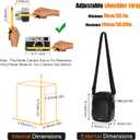 Cwatcun Mini Digital Compact Camera Sling Bag PU LeatherPortable Protective Small Crossbody Camera Case Lightweight Photography Camera waist bag for Canon Nikon Sony Fuji Digital Camera