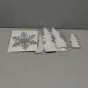 13PCS White Paper Snowflake Decorations Snowflakes Hanging Decoration Christmas Honeycomb Decorations with Snowflake/Snowman for Frozen Winter Wonderland Birthday Party Decor