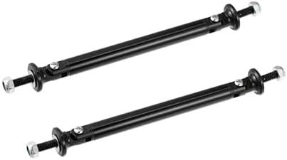PARSLUCK 1pair 100mm 3.94" Splitter Support Rods Adjustable Front Rear Bumper Lip Splitter Strut Rod Tie Support Bars Fit Most Vehicle Black Stable