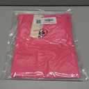 Dokotoo Women's Casual Short Sleeve Loose Crochet Tunic Tops Lightweight Knit Pullover Sweater Blouses (Pink, S)