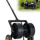 Rolling Lawn Aerator, Manual Lawn Aerator Roller Tool with Wheels