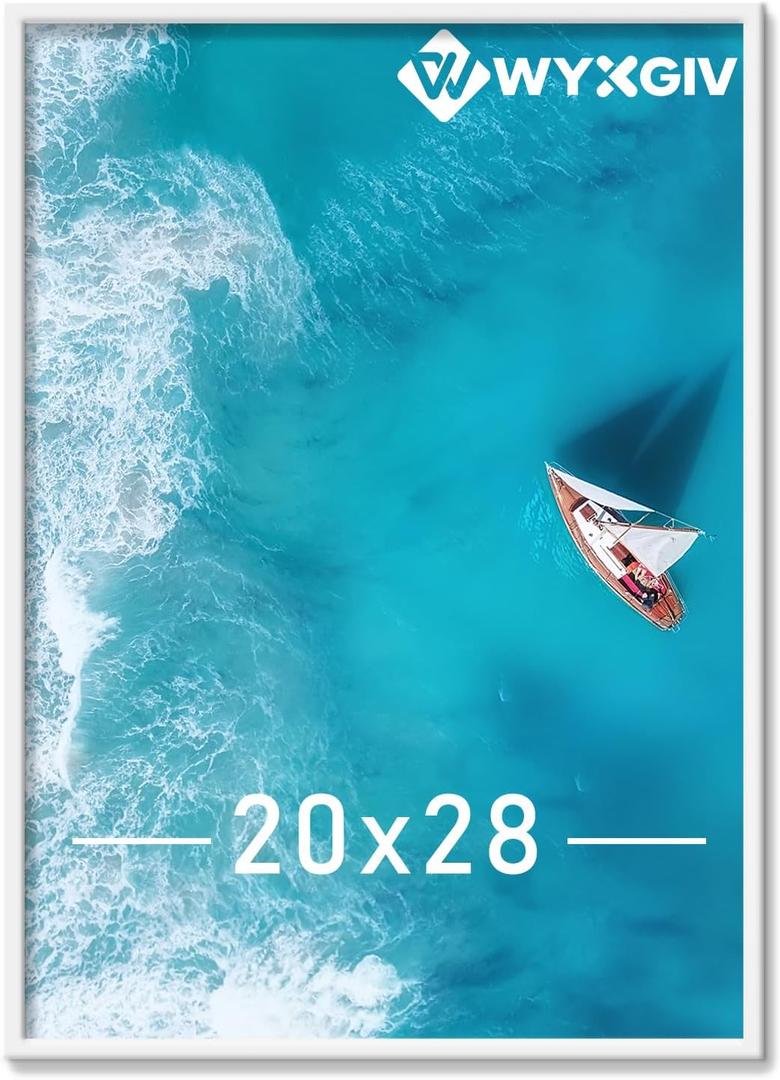White 20x28 Picture Frame Lightweight yet Durable Frame Wall Hanging