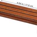 ibasenice 2Pcs Miniature Dollhouse Bench Set - 1:12 Scale Wooden Park Chair Furniture Accessories, Tiny Brown Garden Benches for Fairy Gardens, Christmas Village, Crafts, and Photography Props