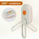 Cloud Cat Brush, 3-in-1 Self-Cleaning Cat Brush Steam Pet Brush with 360 Rotating Arm Cat Hair Steamy Brush Dog Steam Brush for Shedding Best Steam Brush for Pet Cat Dog (Khaki)