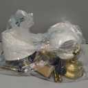 KDG Cordless Wall Sconces Set of 2, Small Wireless 5200mAh Rechargeable Battery Fabric LED Wall Lamps, Portables Lightings for Wall Painting, Living Room, Bedroom, Hallway, Gifts, Night Light (Gold)