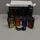 Wishouse Walkie Talkies for Adults Long Range-Rechargeable 4 Pack 2 Way Radios, Hiking Accessories Camping Gear Xmas Birthday Gift for Kids Family with Lamp, SOS Siren, NOAA Weather Alert, Easy to Use (Red Blue Orange Yellow)