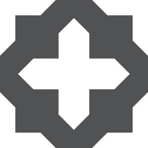 FloorPops FP3308 Nordic Peel & Stick Floor Tiles, Black (12"L x 12"W x 0.06"T)