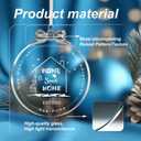 2 x House Warming Gifts New Home Ornament 2025, First Christmas in New Home Ornament Crystal Glass, Housewarming Gift Presents for Women, Couple, New House Gift Ideas with Glow in The Dark Printing-02