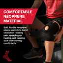 MUELLER Sports Medicine Self Adjusting Knee Brace for Men and Women, Knee Stabilizer for Compression and Pain Relief Support, Ideal for Arthritis, Sprains, Black, One Size (Black)