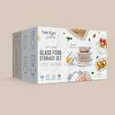 BENTGO GLADS  GLASS FOOD STORAGE SET 8 PIECE SET