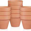 OLEEP Clay Pot - 10 Pack Large Terra Cotta Plant Pot with Drainage Hole, Clay Planters Pot, Terracotta Pot for Indoor Outdoor Plant (5.5 inch)