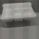 Citylife 17 QT Plastic Storage Box with Removable Tray Craft Organizers and Storage Clear Storage Container for Organizing Bead, Tool, Sewing, Playdoh