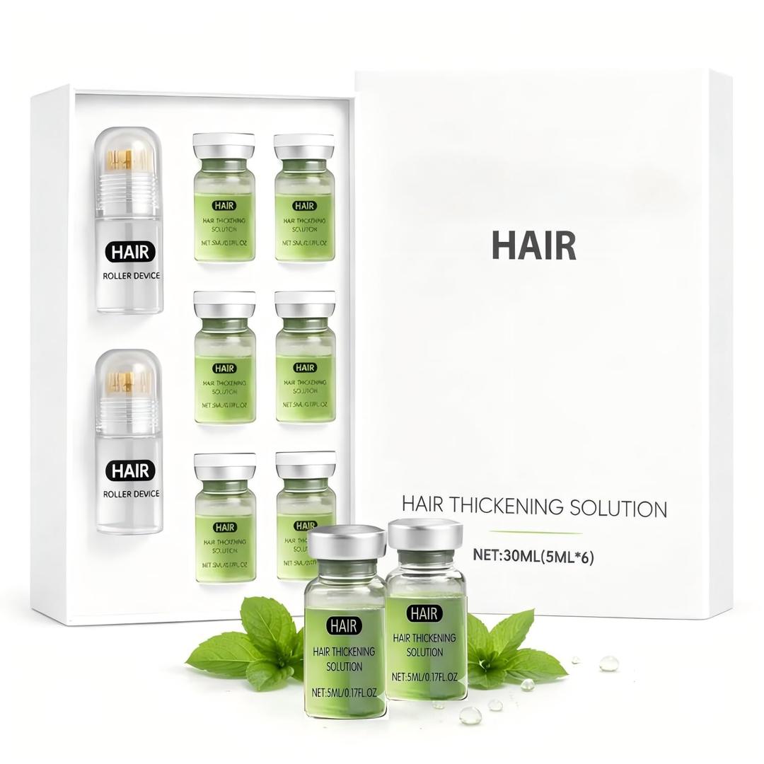 Hair Regrowth System, Advanced Hair Growth Serum with Ginseng, Eclipta Prostrata, Peppermint Oil & Ginger Root|Supports Fuller-Looking, Thicker-Looking Hair for Men & Women