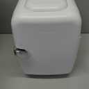 CROWNFUL Mini Fridge, 4 Liter/6 Can Portable Cooler and Warmer Personal Refrigerator for Skin Care, Cosmetics, Beverage, Food,Great for Bedroom, Office, Car, Dorm, ETL Listed (White)